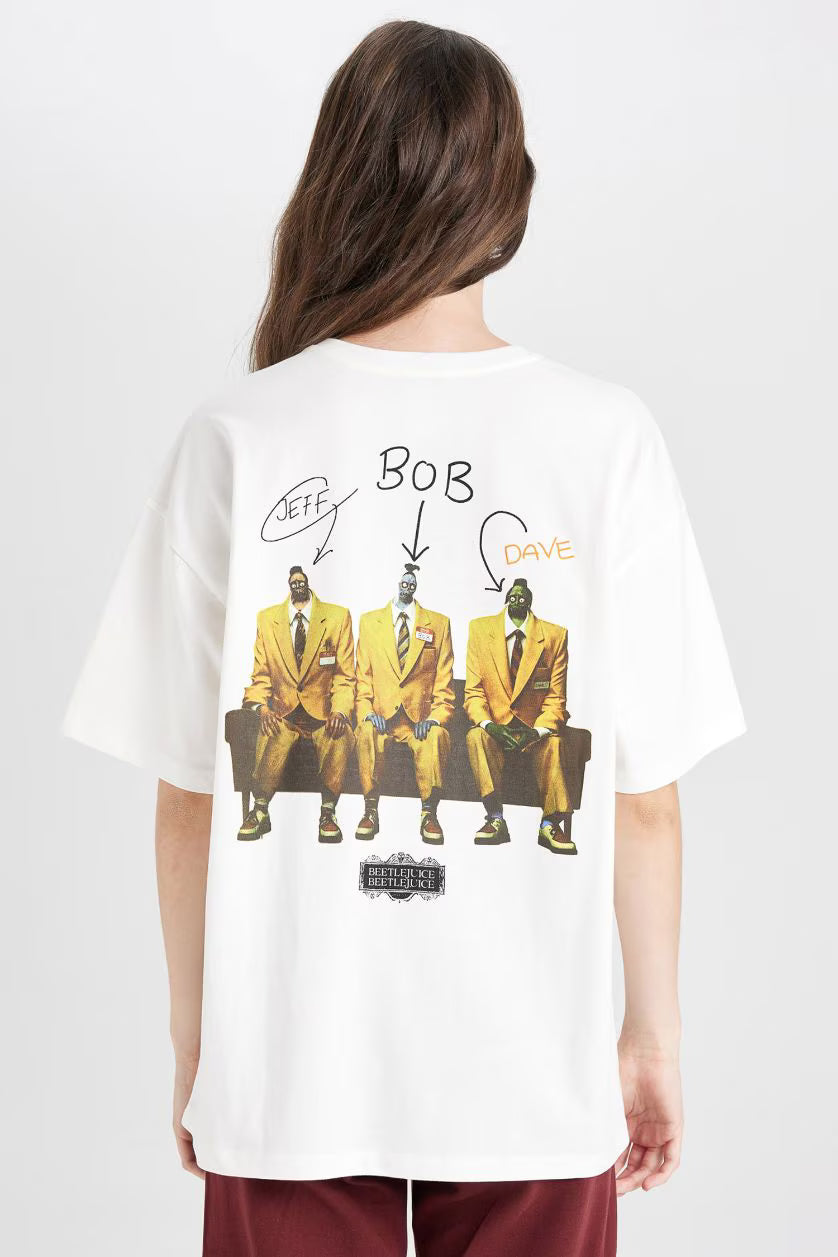 Beetlejuice "Waiting Room" Oversized Graphic Tee
